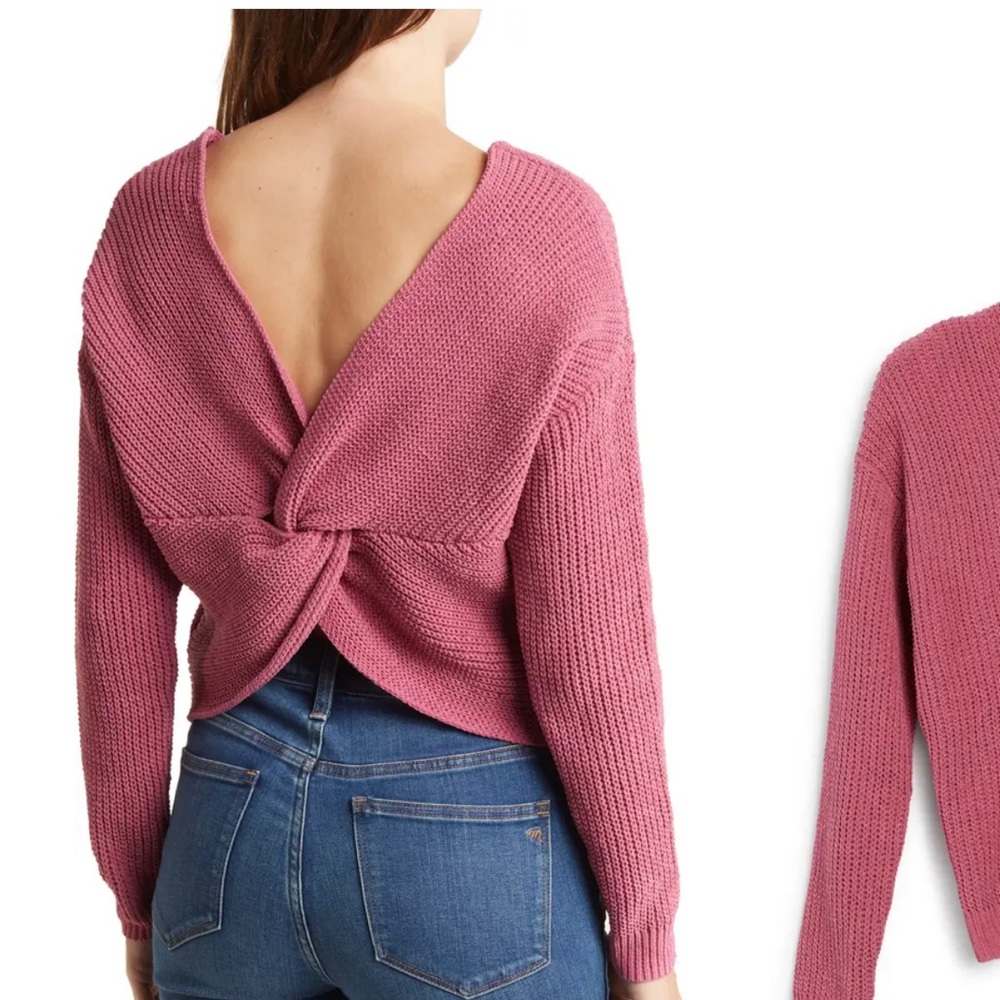 Nordstrom sweater with twist back detail